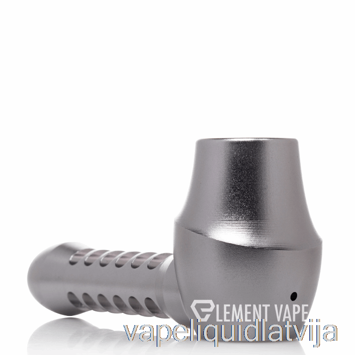 Vaigu Stikls Metāla Apvalkā Karote Rokas Caurule Pelēks Vape šķidrums
